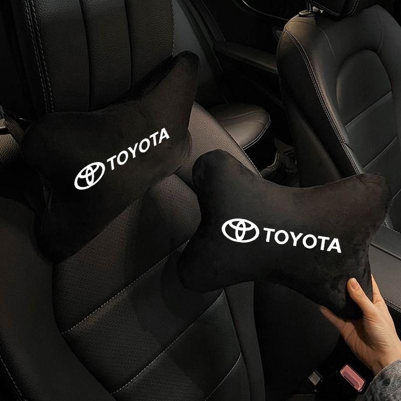 Suede Car Headrest Seat Belt Shoulder Cover Protect Strap Pad For Toyota Corolla Camry RAV4 CHR Yaris Prius Prado Auris Avensis