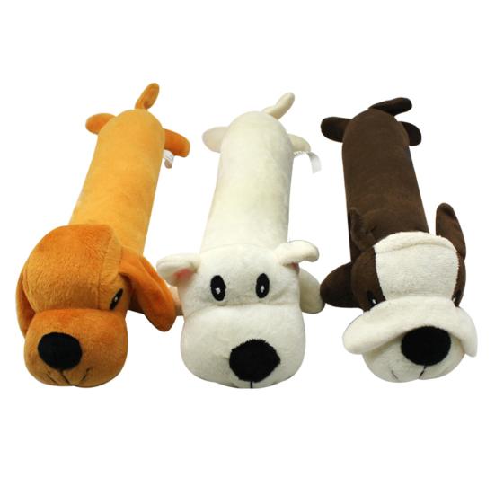 Pet Dog Puppy Cute Plush Doll Squeaky Sound Chew Molar Interactive Play Toy