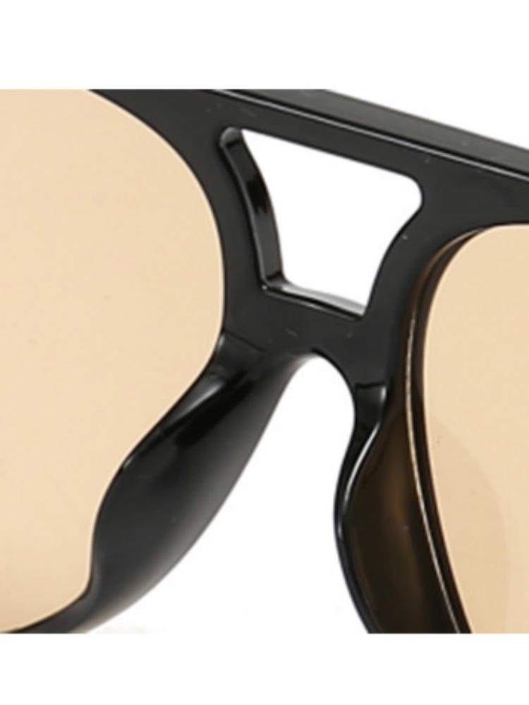 Vintage Oversized Sunglasses Women Retro Big Frame Sun Glasses Female Black Yellow Ins Style Square Oculos De Sol