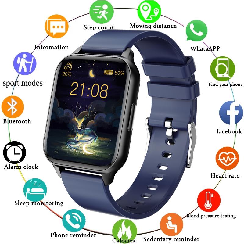 Reloj inteligente deportivo para hombre y mujer, resistente al agua con  Bluetooth y pantalla táctil. -