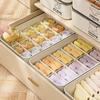 10/15 Grids Underwear Storage Box Case Classification with Cover Panties Socks Organizer Dustproof Stable Stacking