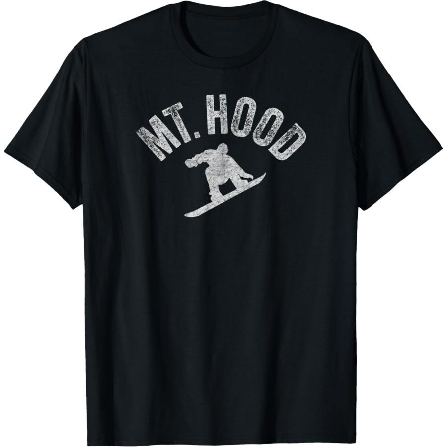 Mt Hood Oregon Snowboard Cool Snowboard Retro Winter Sports T-Shirt XXXXXL чёрный