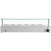 Wasserbad Speisenwärmer, Warmhaltebuffet mit Haube 6 x GN 1/3 2100 W