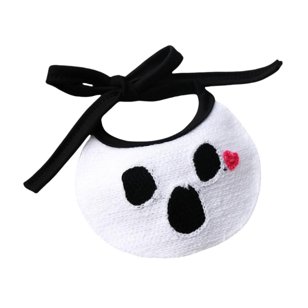 Ghost Pumpkin Dog Scarf Comfortable To Wear Kitty Saliva Towel Lightweight Halloween Pet Bib  Gift