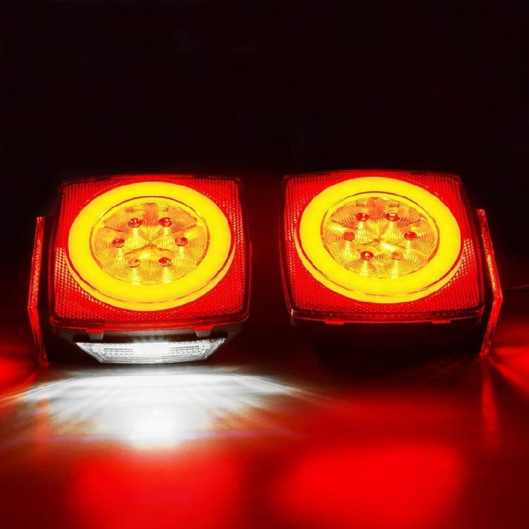 Trailer Lights Amber Side Marker Lights Daytime Running Light 12V Universally for Truck Boats Brake Light