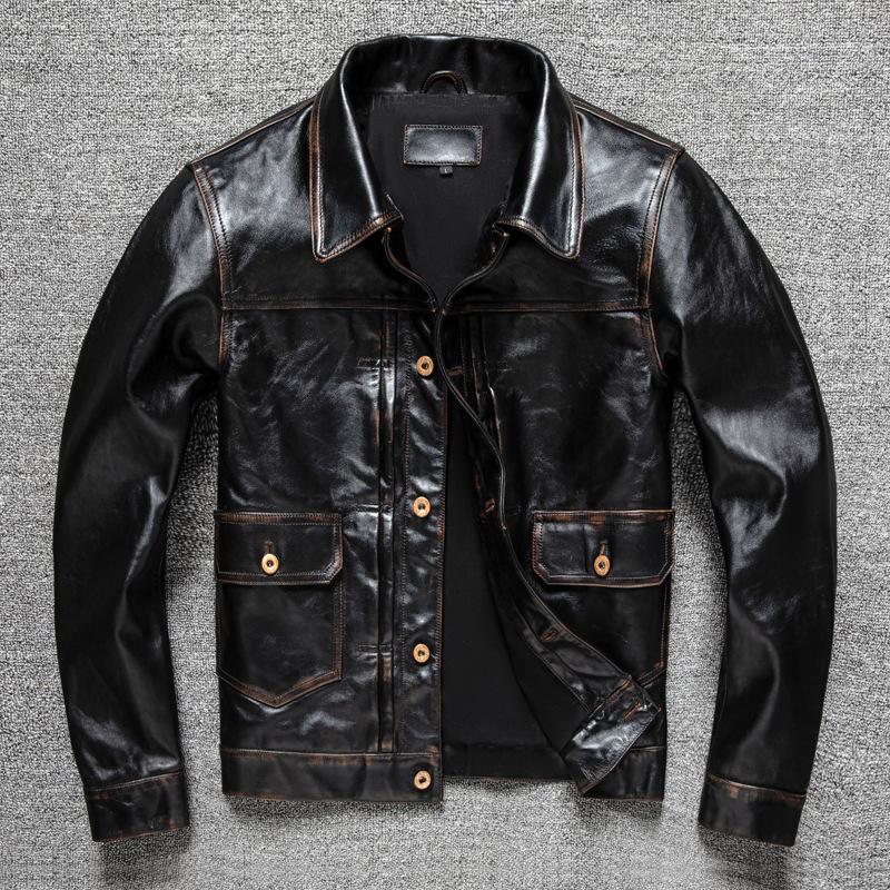 

Short Slim Fit Men s PU Leather Jacket Leather Jacket S