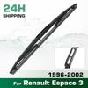 Heckscheibenwischerblätter, Premium-Ganzjahreswischerblätter Ersatz für Renault Espace 3 1996-2002, Naturkautschuk Bajonett, Einfach zu installieren 16″