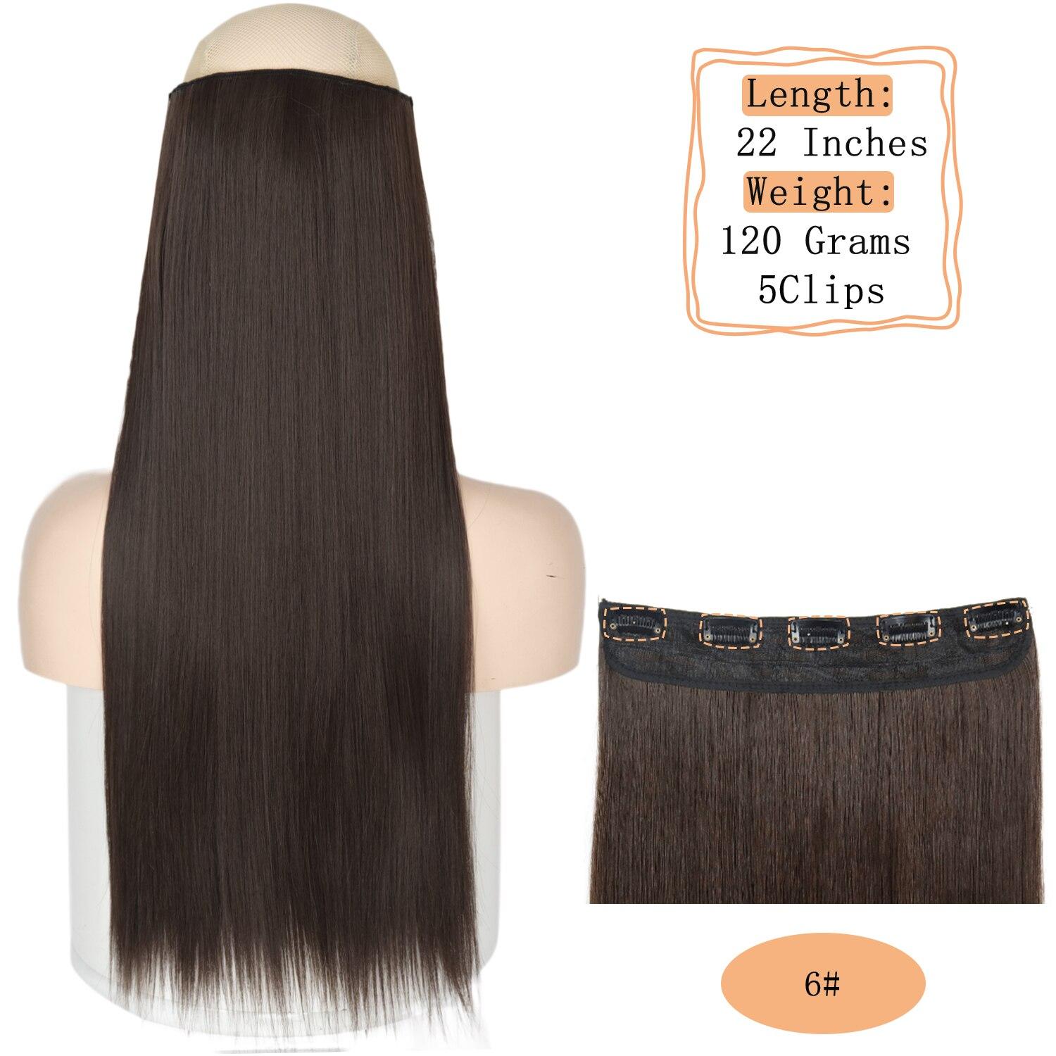 

Длинные прямые синтетические волосы MERISIHAIR, 5 зажимов, высокая температура, 22 дюйма, 120 г, шиньон из волокна для женщин