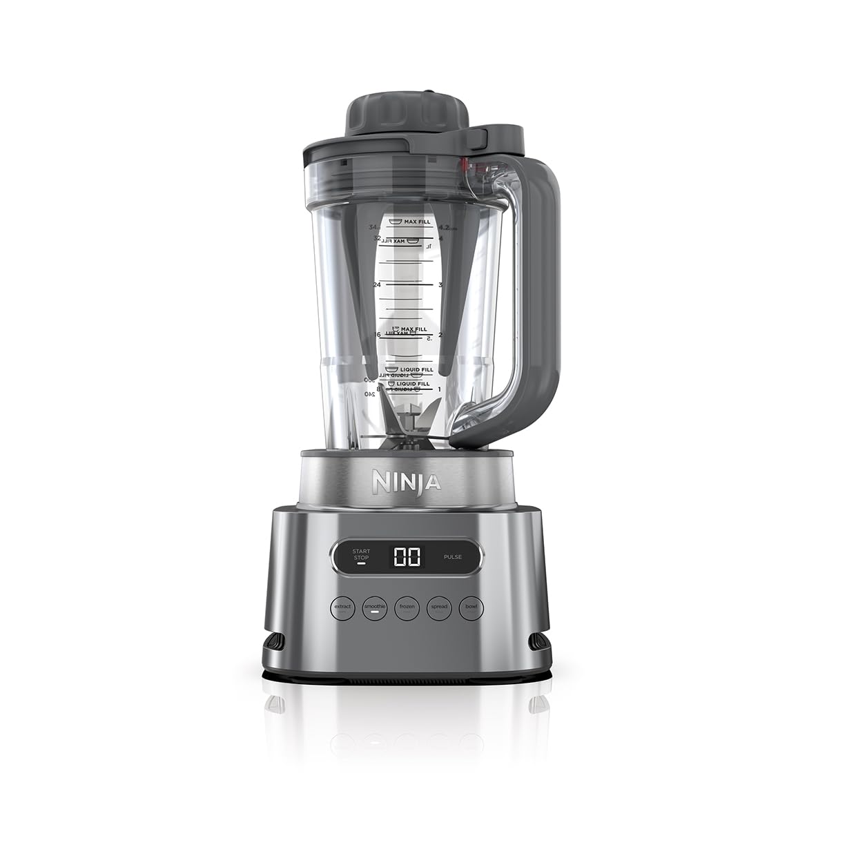 

Ninja Mixer Twisti SS151J Overwhelming Power Strong 8 Blades Equipped with 5 Automatic Programs Can Crush Ice Smoothie Juicer Blender Electric Food