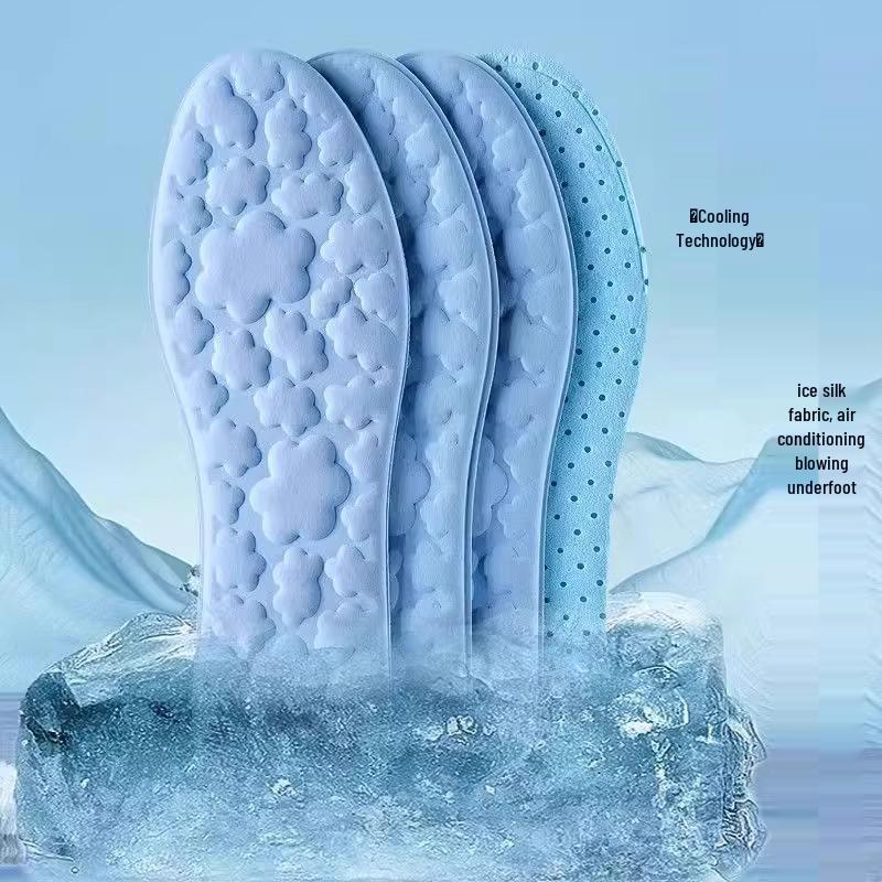 

Дышащие стельки с ледяным прикосновением: Влагоотводящий, Устойчивый к запаху для женщин и мужчин Size 41-42