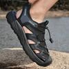 Summer men's shoes Summer men's shoes outdoor comfortable walking Breathable and comfortable office sandals Luxury New -46