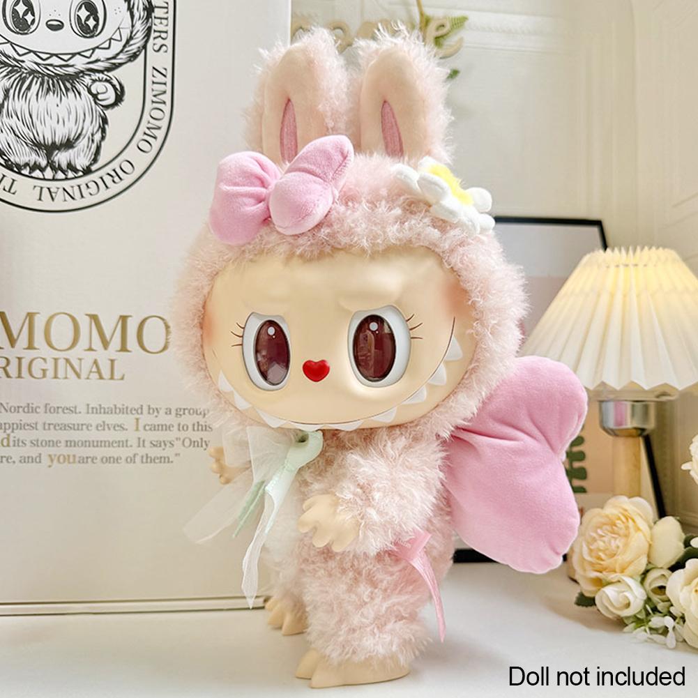 Pro 38cm panenky Labubu, oblečení pro panenky, módní oblečení, mikiny s kapucí, barevné sladění oblečení pro panenky, mikiny, doplňky pro panenky, roztomilé dekorace, malé hadříky