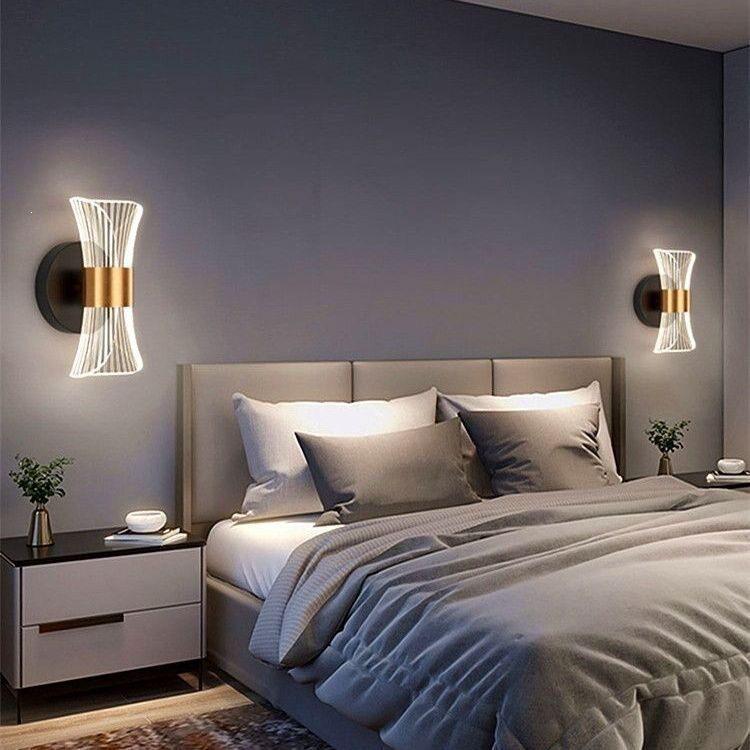 Nordic LED Acrylic Bedside Lamp for Bedroom, Living Room, or Hallway - Slim Waist Design