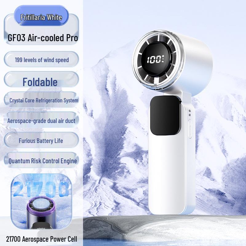 High-Speed Outdoor Handheld USB Fan: Portable, Rechargeable, Mini Hurricane Turbo.