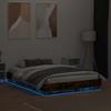 LED Bed Frame In Smoked Oak 120 X 190 Cm