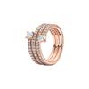Dreifach Spiralring Roségold Damenringe 180051C01