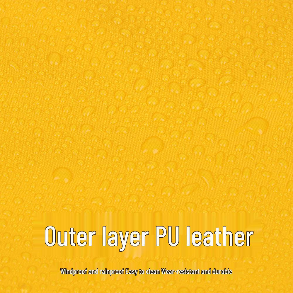 Large Dog Hooded Raincoat with Reflective Strips - Windproof & Waterproof