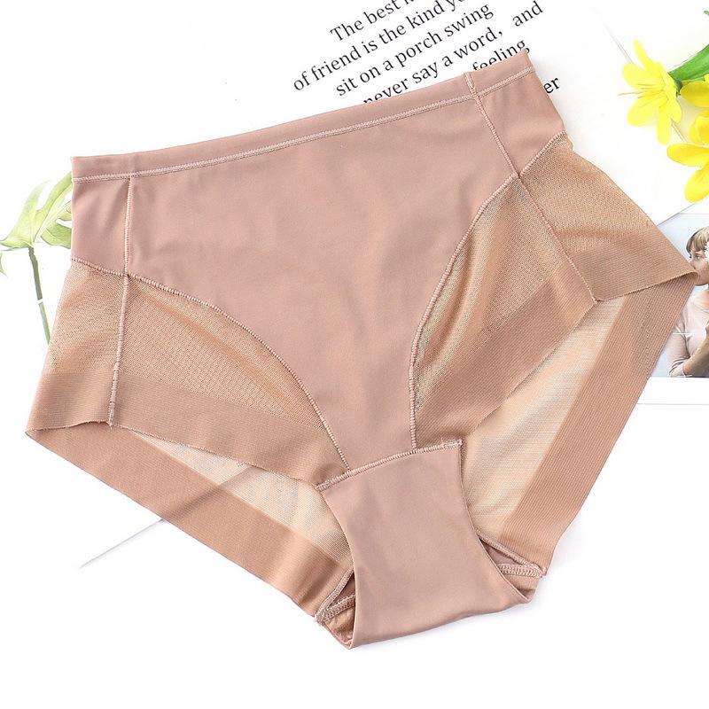 Transparent Butt-Lifting Mid-Waist Thongs: Breathable, Elastic, Comfortable, Plus-Size Women's Underwear