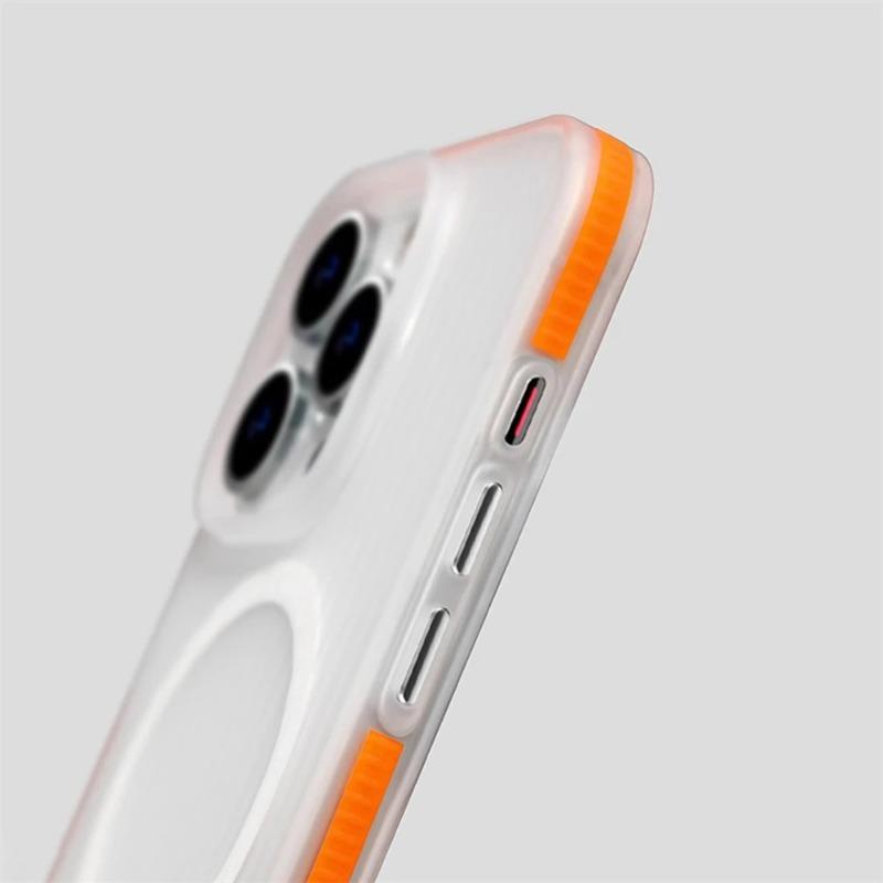 Corrugated Pattern Non-slip Hard PC Magnetic Case For For Iphone 17 Pro Max 16 1 14 13 12 For  Wireless Charge Cover