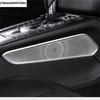 Central Control Gearbox Gear Shift Speaker Sound Panel Sequin Cover Trim For Porsche Macan 2014- Stainless Steel Accessories
