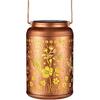 Solar Lantern Outdoor Hanging Lights Christmas Birthday Gifts for Women Mom and Grandma Butterfly Flower Metal Garden Decor Outside Waterproof LED