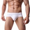 Men Underpants Contrast Color Slim Fit Sweat Absorption Wear-resistant Men Briefs for Inside Wear