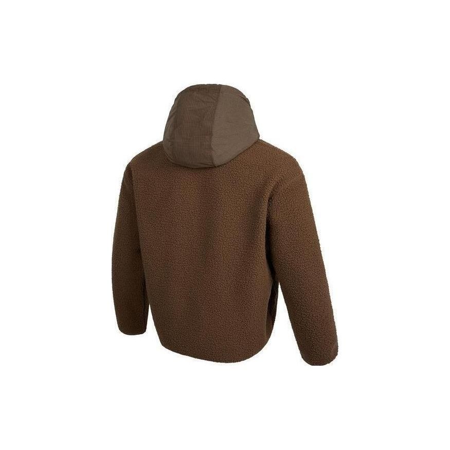 Jordan CNY Serienlogo Fleece-Kapuzenpullover mit Kordelzug Herren Kapuzenpullover Hellbraun FB1451-274