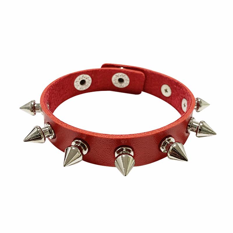 European & American Punk Style Rivet Leather Couple Bracelet - Rock Gothic Fashion Trend