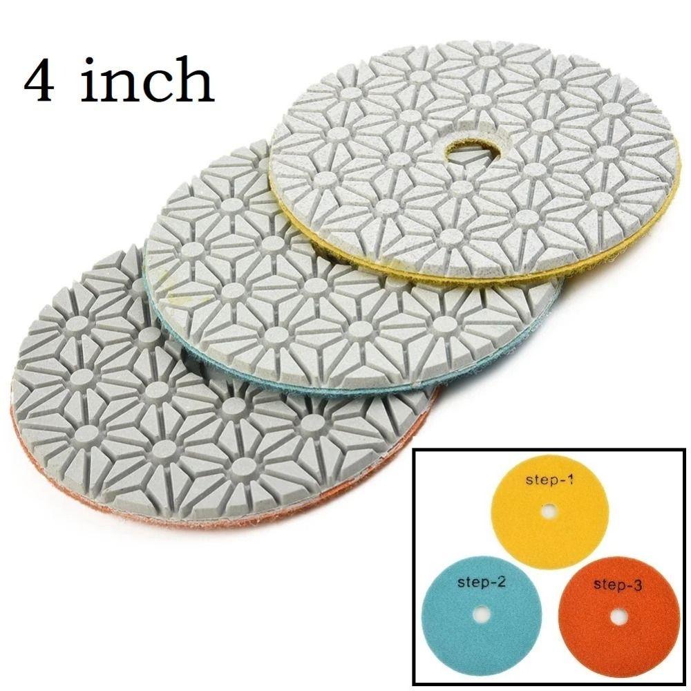 Resin powder Stone Grinding Disc 4 Inch Size Marine Buff Wheel Floor Abrasive Pad Granite Grinding