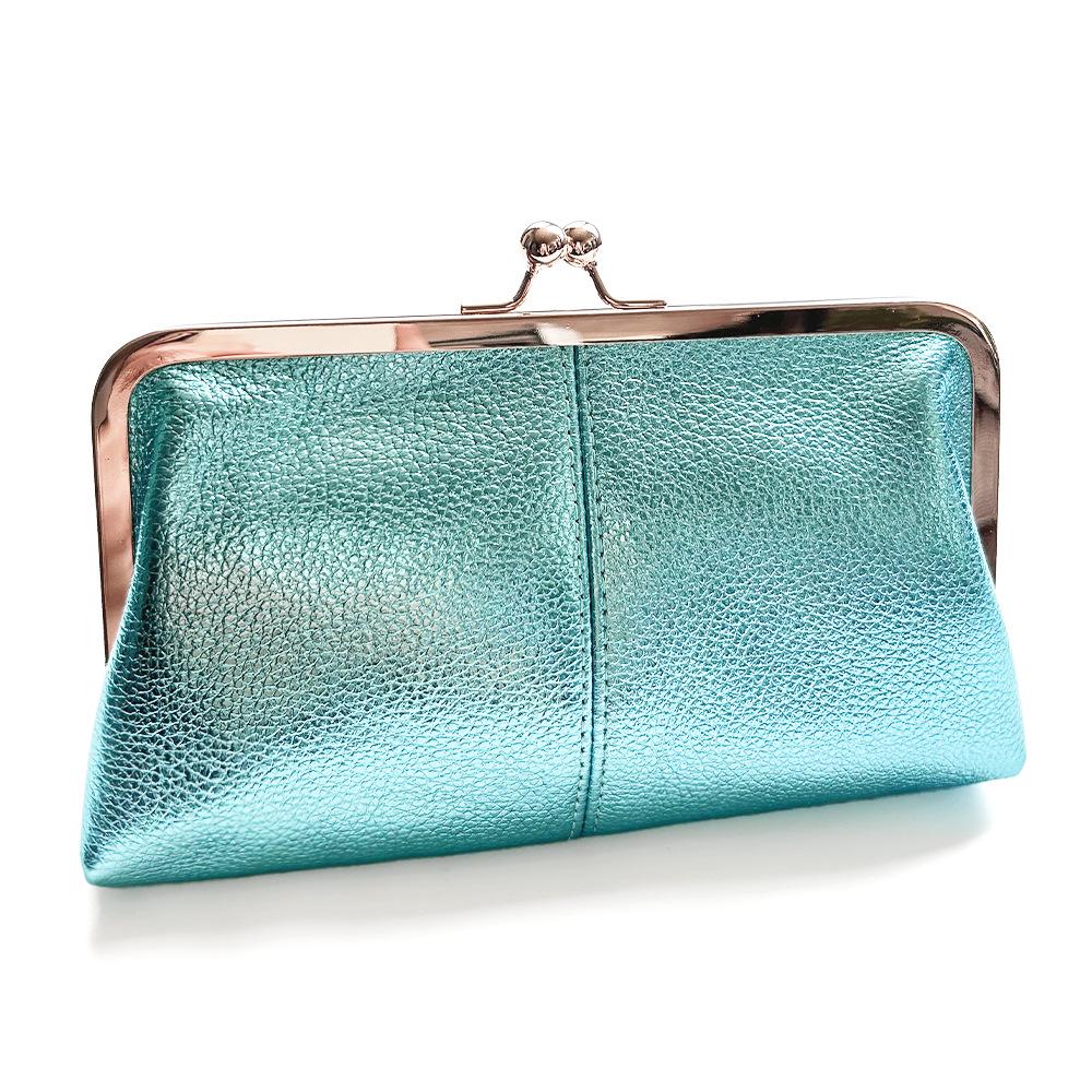 

Премиальный кожаный длинный кошелек-клатч с застежкой - Большая вместимость, минималистичный дизайн