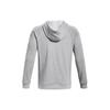 Under Armour Solid Color Cotton Knit Hooded Training Sweatshirt Men Sweatshirt Gray 1379684-011