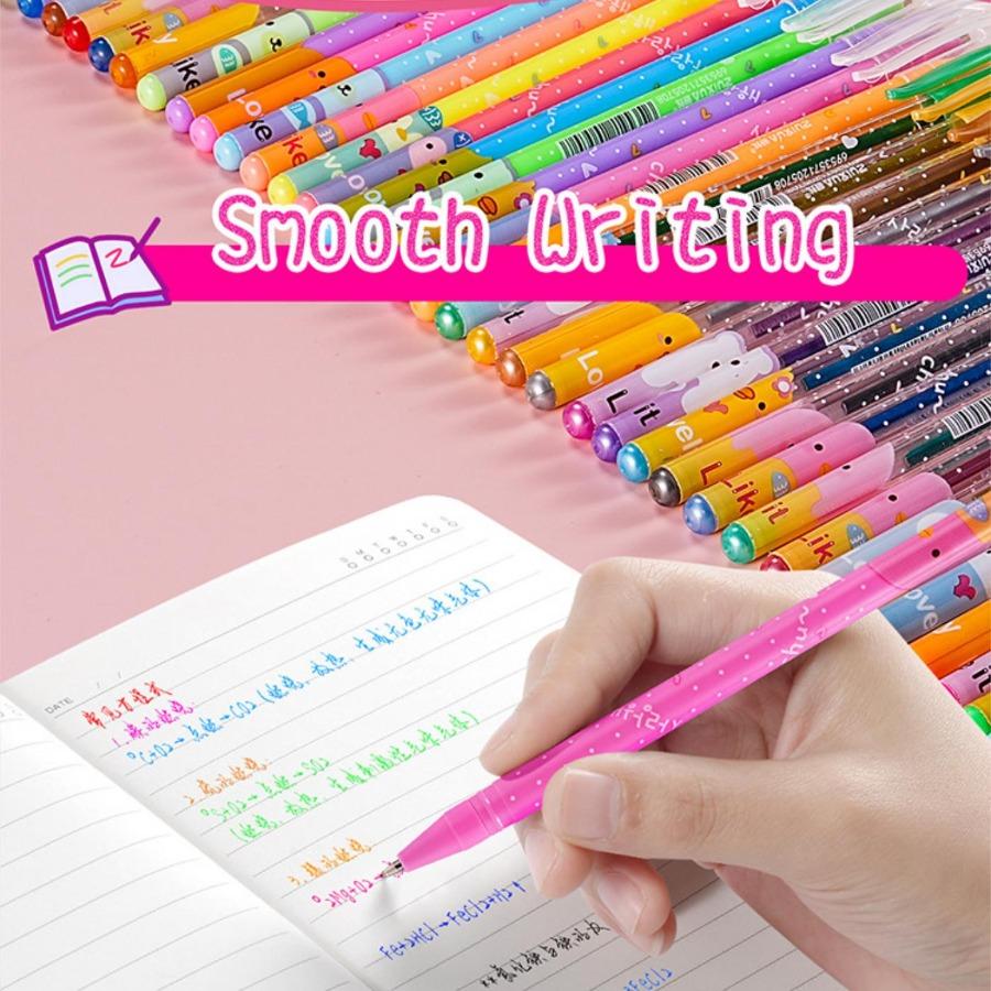 36pcs Color-Changing Glitter Pen Set/Liquid Glitter/Sparkling Star Gel Pens/Aurora Shimmer Pens/Highlighters for Journaling/Drawing/Doodling
