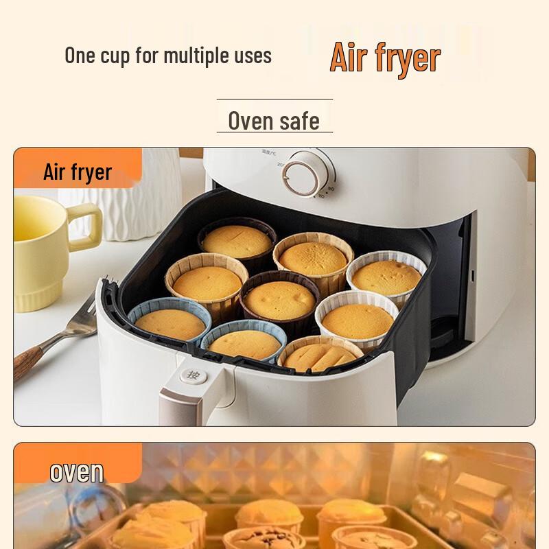 Gerollter Rand Hochtemperatur Einweg Muffin Backförmchen