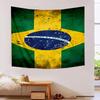 Brazil Artwork Printed Tapestry, Fabric Tapestry Wall Hanging Decoration for Bedroom, Living Room, Dorm Room Home Party Fan Gifts