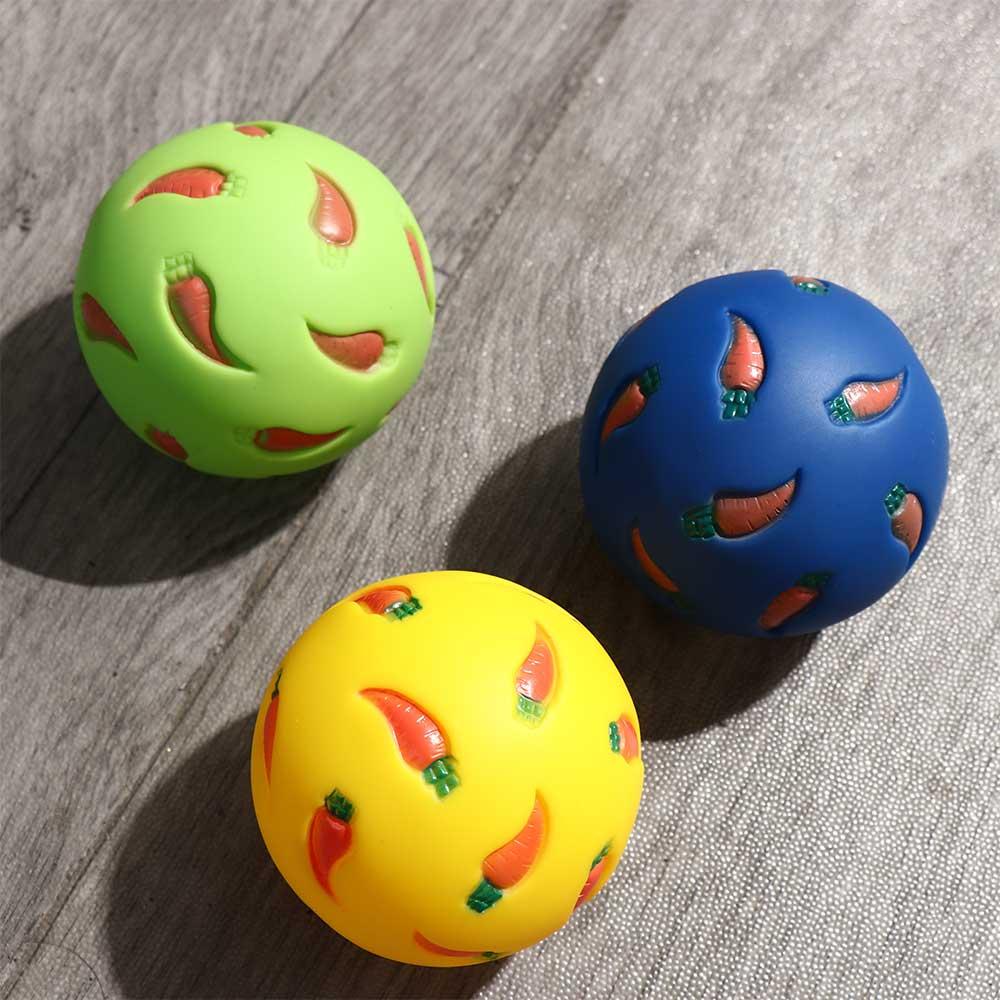 PVC Rabbit Tumbler Ball Bite Resistant Cat Leaking Ball Small Pet Slow Feeder Chinchilla