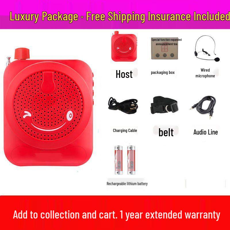Mini Wireless Little Bee Megaphone: Portable High-Power Speaker for Teachers & Tour Guides