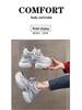 2025 Rhinestone Platform Hidden Heel Women's Fashion Sneakers