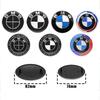 YLPO1 2Pc 74mm 82mm Car Front Trunk Emblem Logo 3D Rear Tail Auto Badge Accessories For BMW E30 E36 E39 E46 E60 E90 X1 X3 X5 M G20 G30