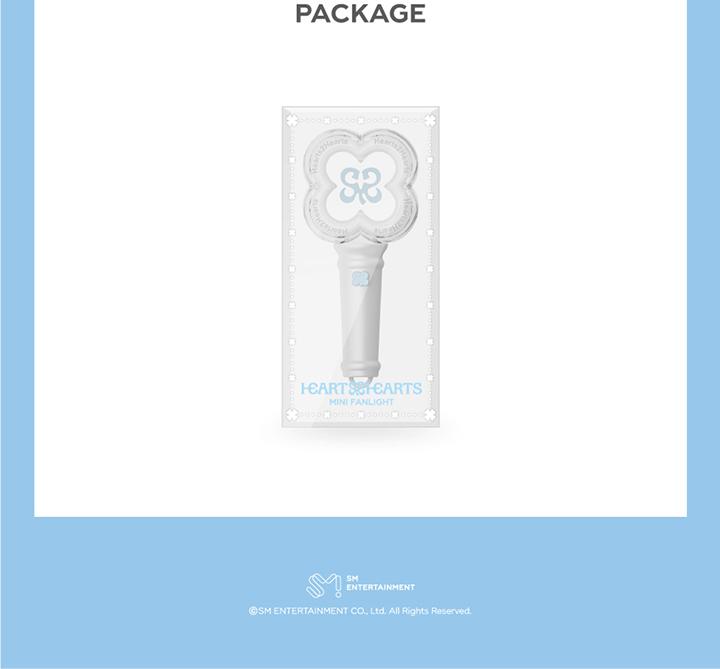 Hearts2Hearts (H2H) - MINI FANLIGHT KEYRING (Light Stick Key Ring)