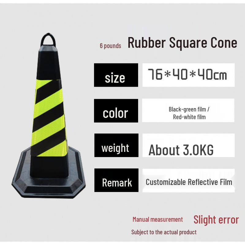 70cm No Parking Rubber Traffic Safety Cone
