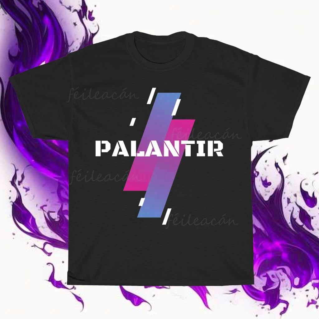 Совершенно новый мерч с логотипом Palantir Логотип Американская футболка Смешная Размеры от S до 5XL L