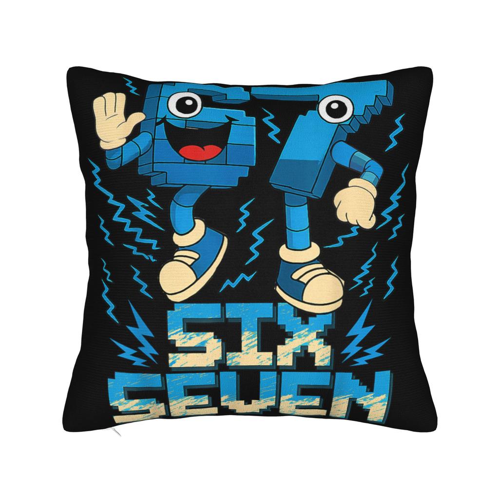 Pillow Cover 67 Six Seven 6-7 Funny Italian Brainrot Gaming Meme Fashion Pillow Case For Wedding Party Home Decor Pillowcases