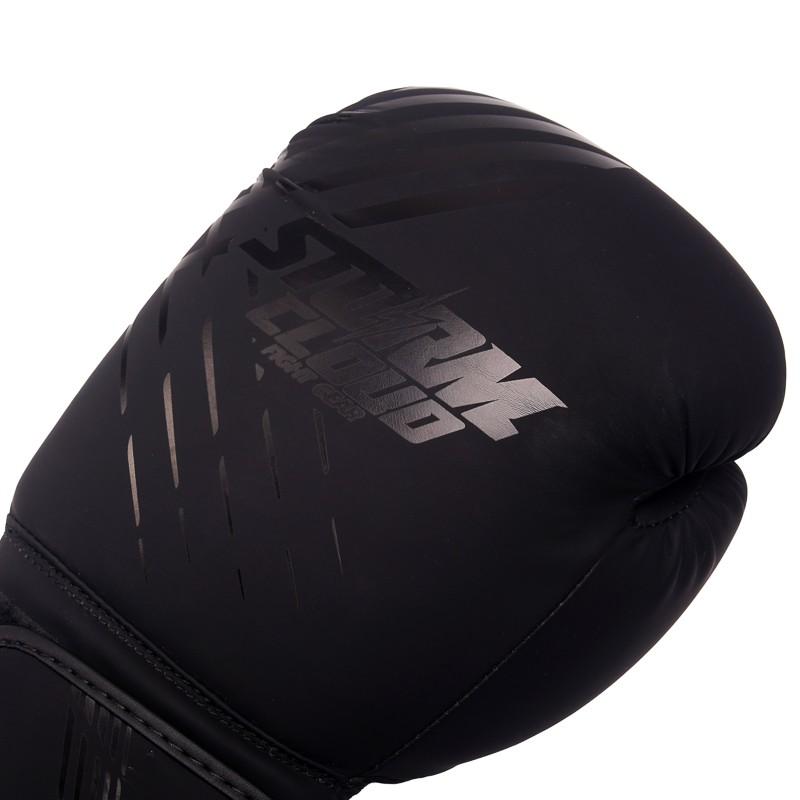 StormCloud Lynx Boxing Gloves Black/Black 8oz
