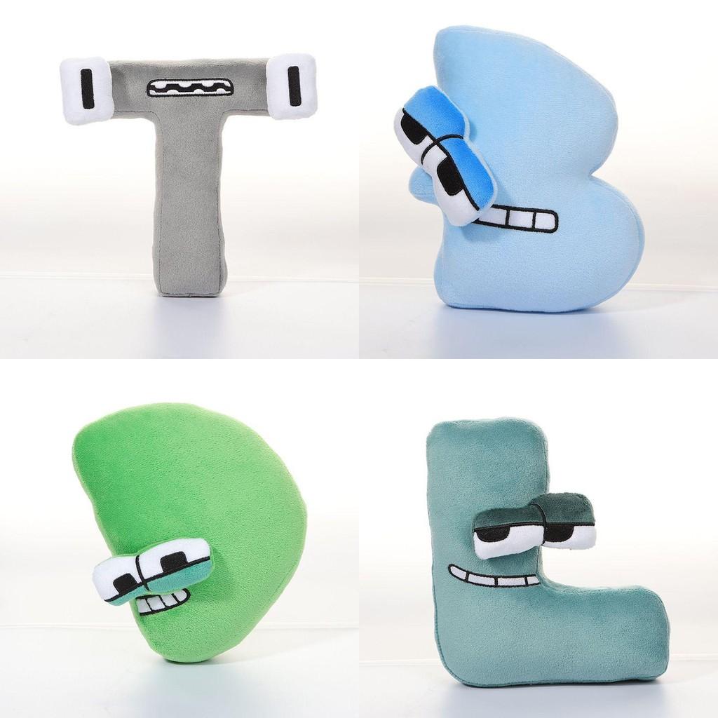 Entzückende Alphabet Lore Buchstabe A Plüschpuppen Babypädagogisches Spielzeug