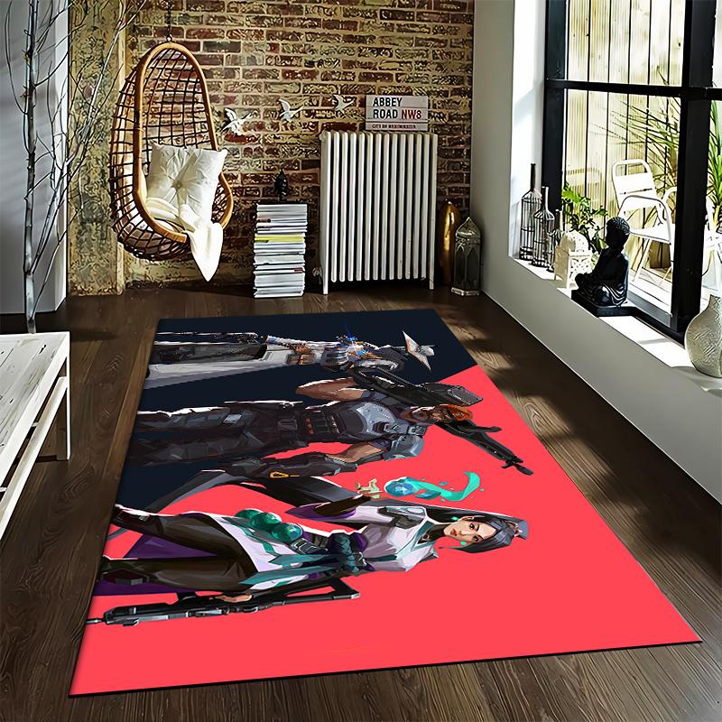 Modern Game Character Rug, Stylish Home Decor Suitable for use as an anti-slip game mat for living room and bedroom sofas