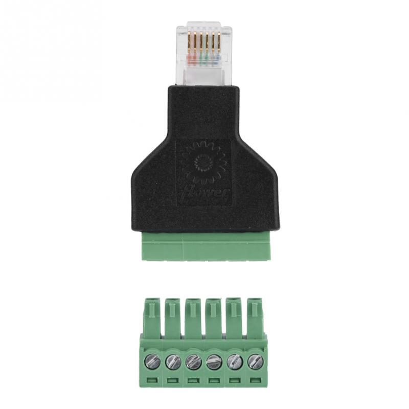 6 Pin Serial Rj12 Buy 1Pcs Ethernet RJ12 6P6C Male To 6 Pin Screw Terminals Adapter ...