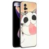 Cute Kawaii Cat Black Case For Xiaomi Redmi 11 Prime 11A 12C 13C A1 A2 Plus A3 12 4G 10 13R 5G 9A 10A 9C 10C 9i 12R Note 9T