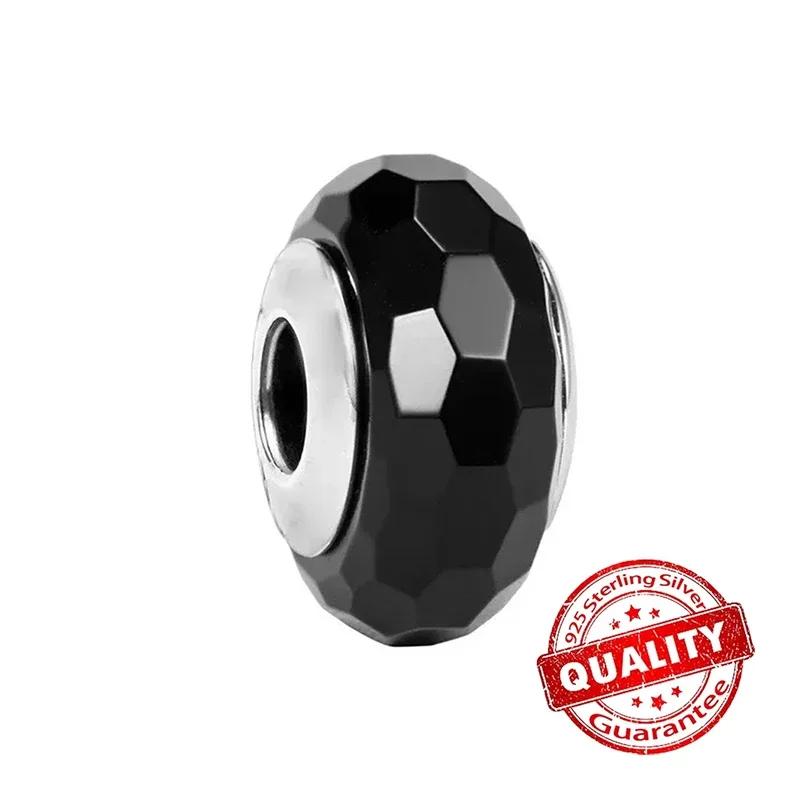 Srebro 925 Szkło Murano Galaktyka Gwiazdy Koniczyna Serce Bąbelki Błyszczące Koraliki Pasują do Bransoletki Charms DIY Biżuteria Dla Mamy