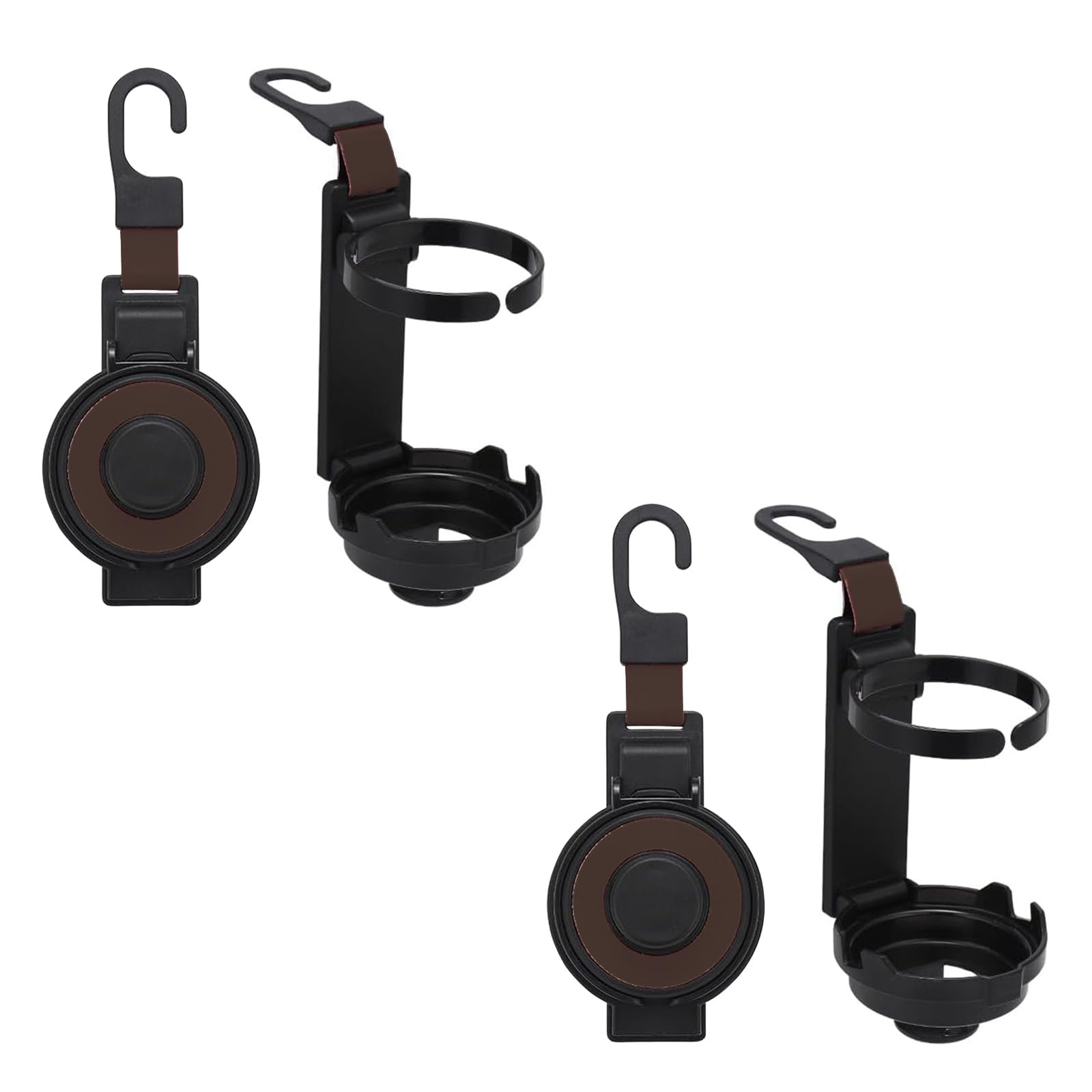 

[Set of 2] Car Drink Holder, Rear Seat Drink Holder, Car 3-Way Mini Car 2 drink holders