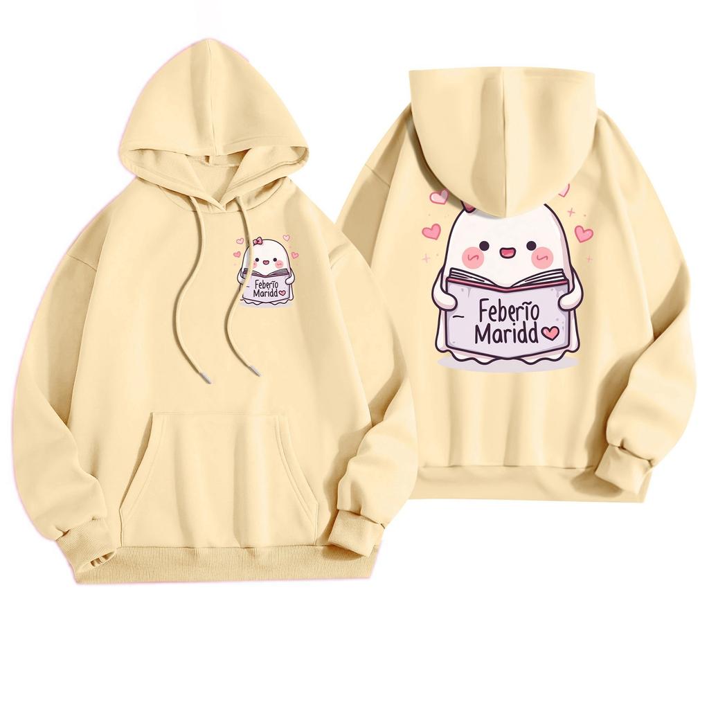 Women's Casual Fashion Halloween Printed Leisure Hooded Sweatshirt With Pockets